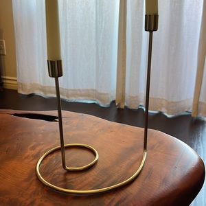 Anthropologie brass candle stick